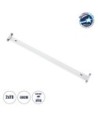 GloboStar® TUBATO 60151 Μεταλλικό Σκαφάκι για 2 x Λάμπες 60CM T8 G13 LED AC 220-240V IP20 Μ60 x Π7.2 x Υ4cm - 5 Χρόνια Εγγύηση